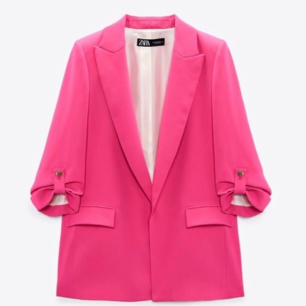 Zara hot pink blazer